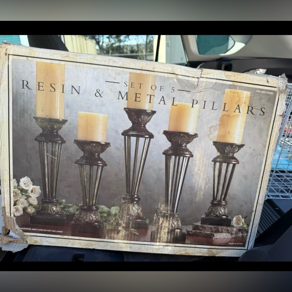 5 Resin & Metal Pillars